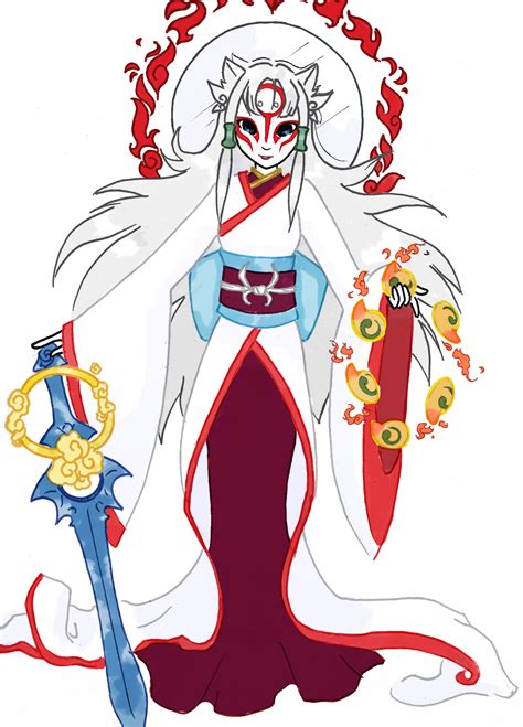 amaterasu okami art|okami amaterasu human.